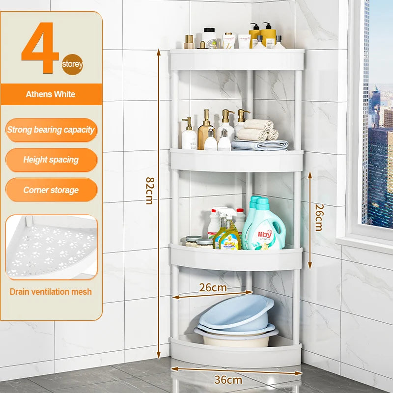 Bathroom Storage Cart With Wheels Kitchen Living Room Storage Rack High Load-Bearing Capacity Home Accessories