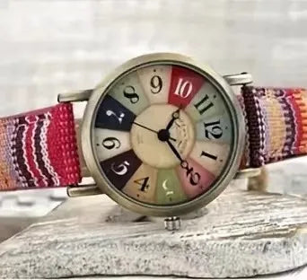 Watches for Women with Multicolour Rainbow Pattern Men Hand Band Watches for Women Reloj Mujer Relogio Feminino 시계