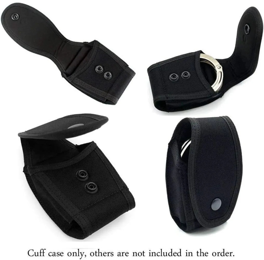 US Tactical Military Police Guard Handcuff Holder Bag Case Pouch Black Universal Nylon Quick Out Molle Waist Handcuff Pouch
