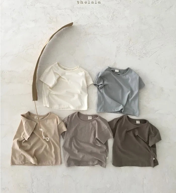 Baby Boy Stripe Shirt Summer Casual Short Bat Sleeve Kids Shirt for Boys Clothing Children Girls Sports Shirt Cotton Tops