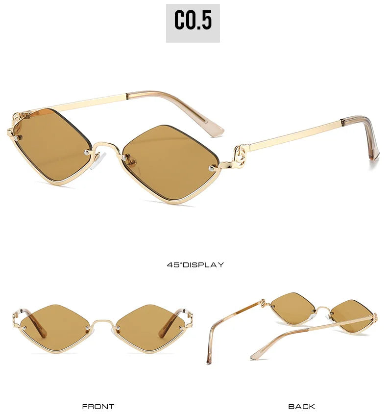 Women Sunglasses New Personalized Frame Glasses Polygonal Sexy Sun Glasses Ladies Fashion Luxury Brand Casual Hip-Hop Eyewear
