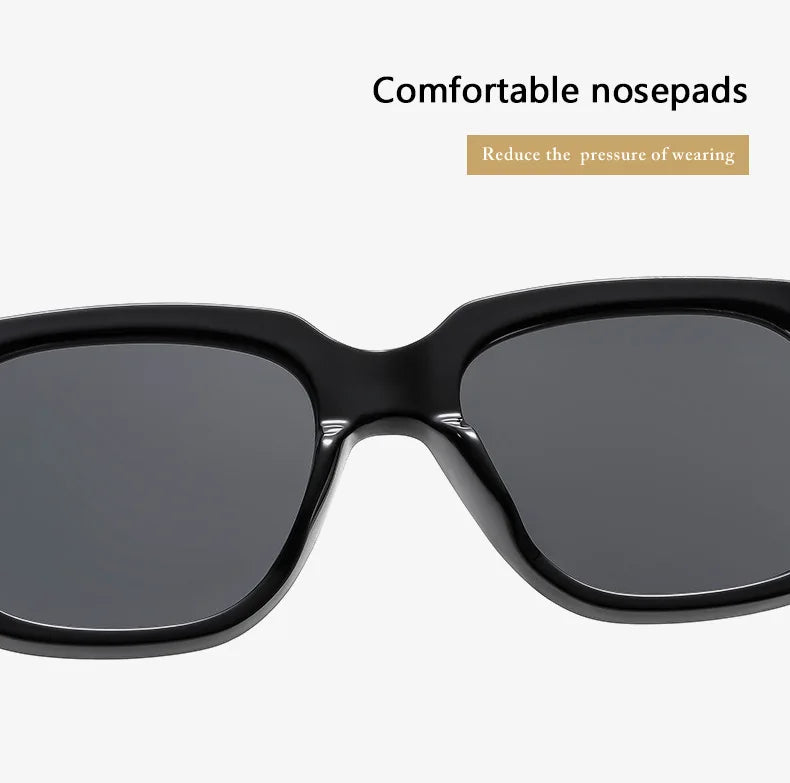 Women Square Sunglasses Ins Popular Men Vintage Rivets Punk Female Shades UV400 Fashion Male Sun Glasses