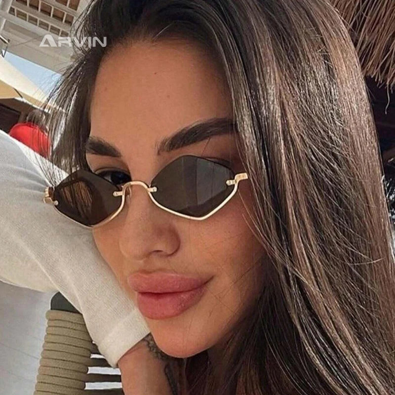 Women Sunglasses New Personalized Frame Glasses Polygonal Sexy Sun Glasses Ladies Fashion Luxury Brand Casual Hip-Hop Eyewear