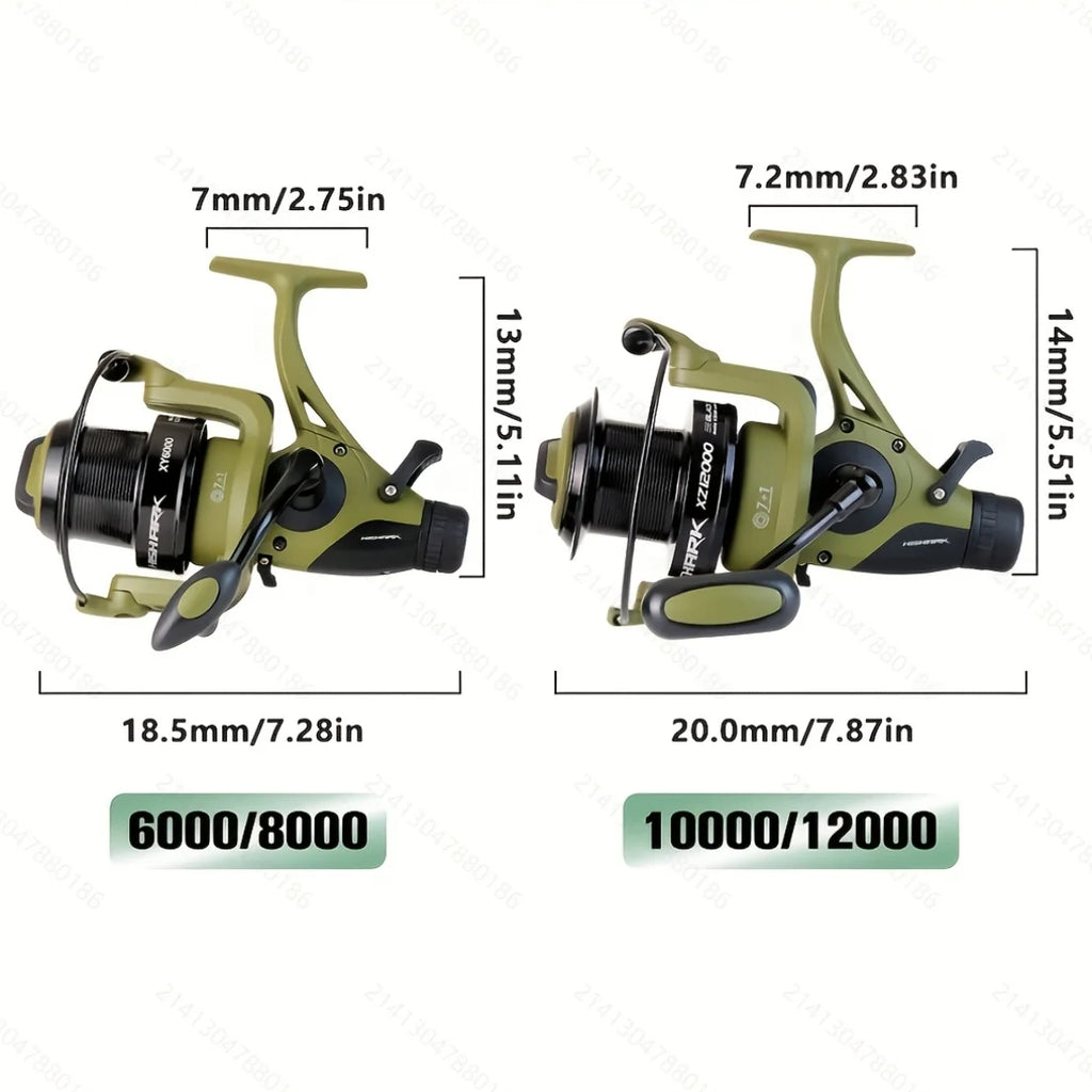 Fishing Spinning Reel Wheel 7+1 stainless steel 4.9:1 Bearings fishing supplies Reel 6000-12000 fishing accessories equipment