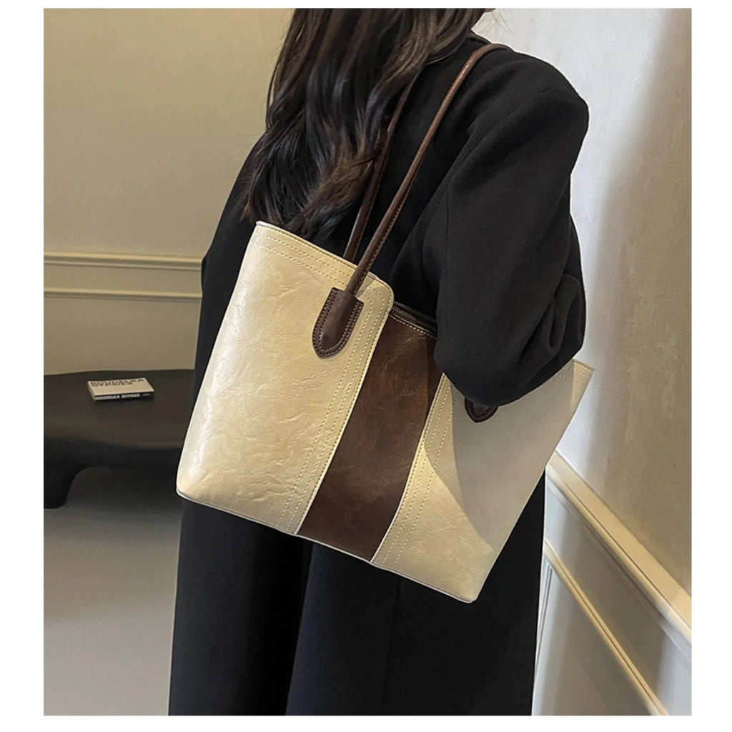 large capacity women's Tote bag, fashion trend shoulder bag crossbody bag, versatile commuter bag, suitable for daily commuting