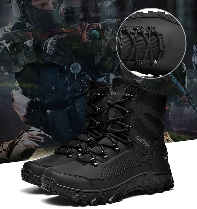 Hiking Shoes Men Outdoor Anti-slip Breathable Comfortable Casual Sports Shoes Men Thick-soled Shock-absorbing Combat Boots Men