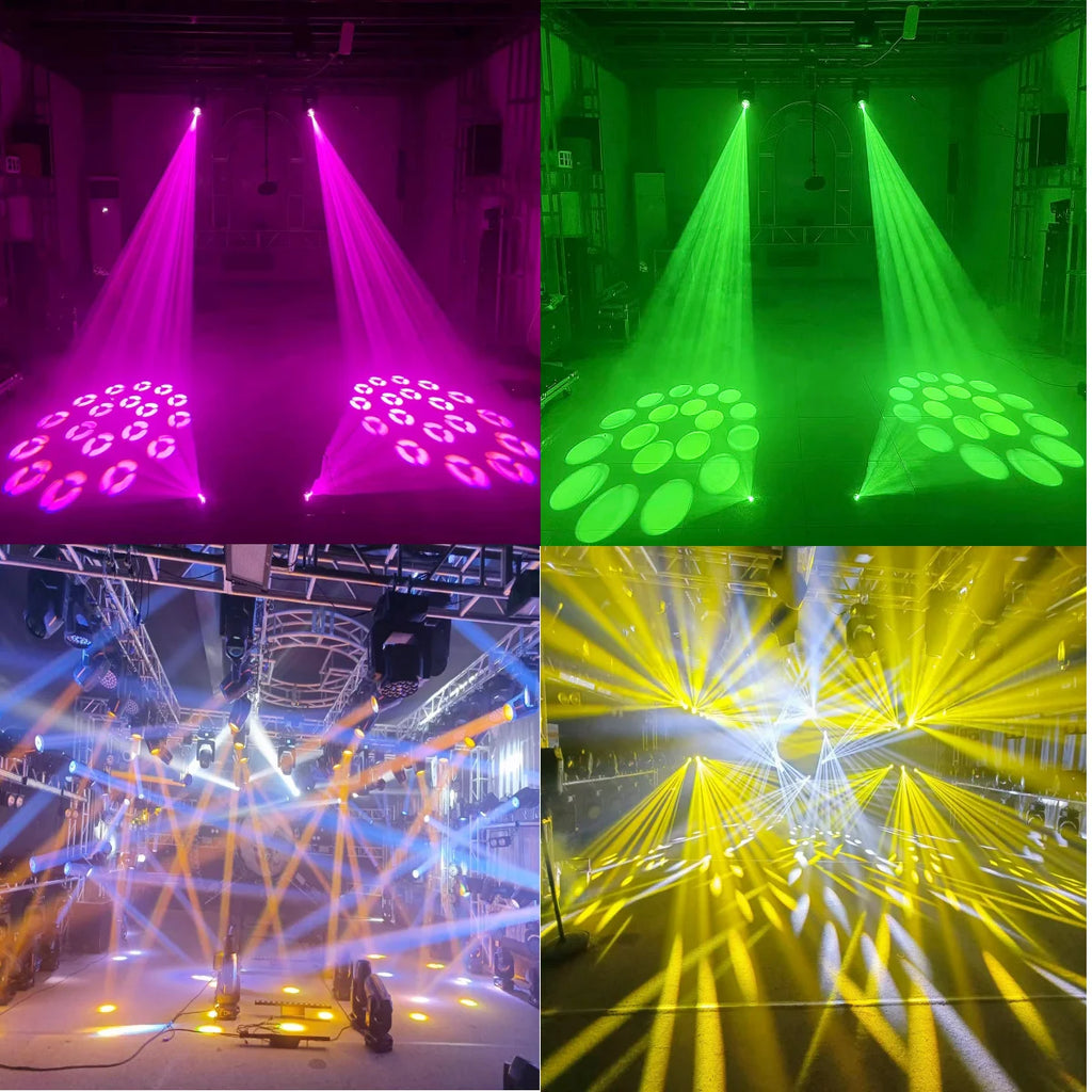 4PCS/lot  Mini LED Moving Head Light 150W Beam+Spot+18 Rotating Prisms Stage lighting