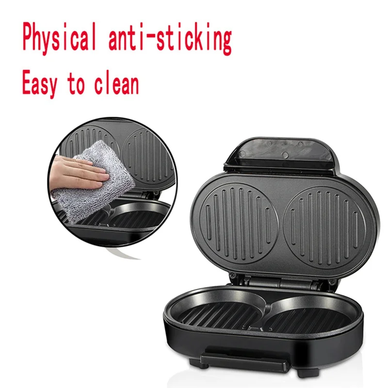 ABKJ-Hamburger Maker  Multifunction Double Round Burger Press Patty Maker   For Egg Stuffed Burgers Beef Burger  US Plug