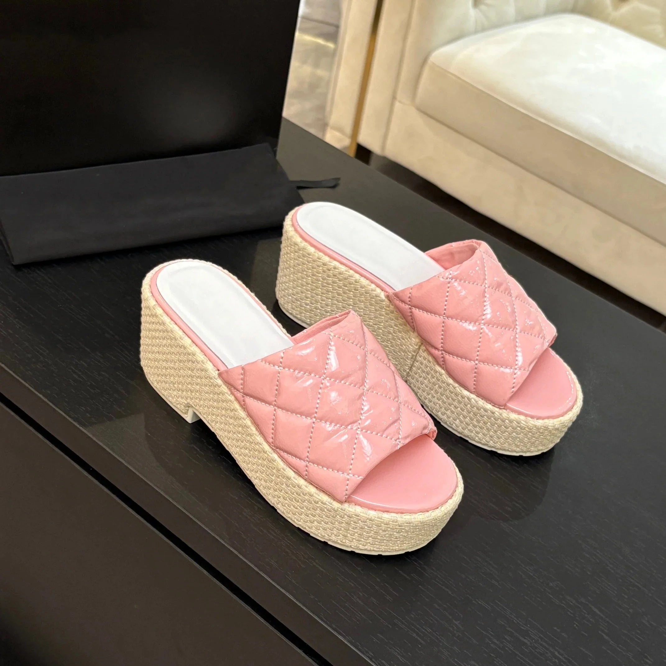 Shoes Women Size35-42 Butterfly Knot Sandals Super High Heels Pearls Pumps Genuine Leather Designer Shoes Zapatillas De Mujer