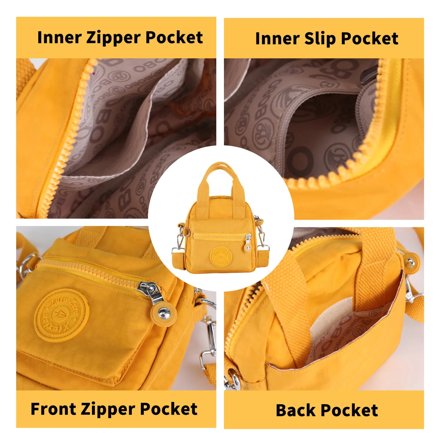 Y2K Women's Crossbody Bag Waterproof Lightweight Stylish Mini Tote & Messenger Shoulder Bag with Zipper Casual Compact Handbag