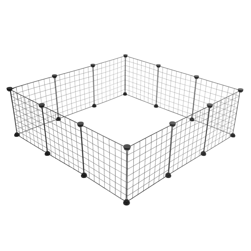 Pet Playpen, Small Animal Cage Indoor Portable Metal Wire Yard Fence for Small Animals,  Rabbits Kennel Crate Fence Tent