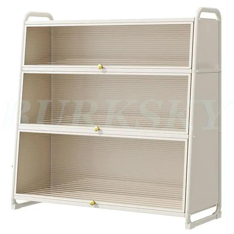 Bathroom Storage Floor to Floor, Waterproof Cabinet, Multi-Layer Storage Rack with Door