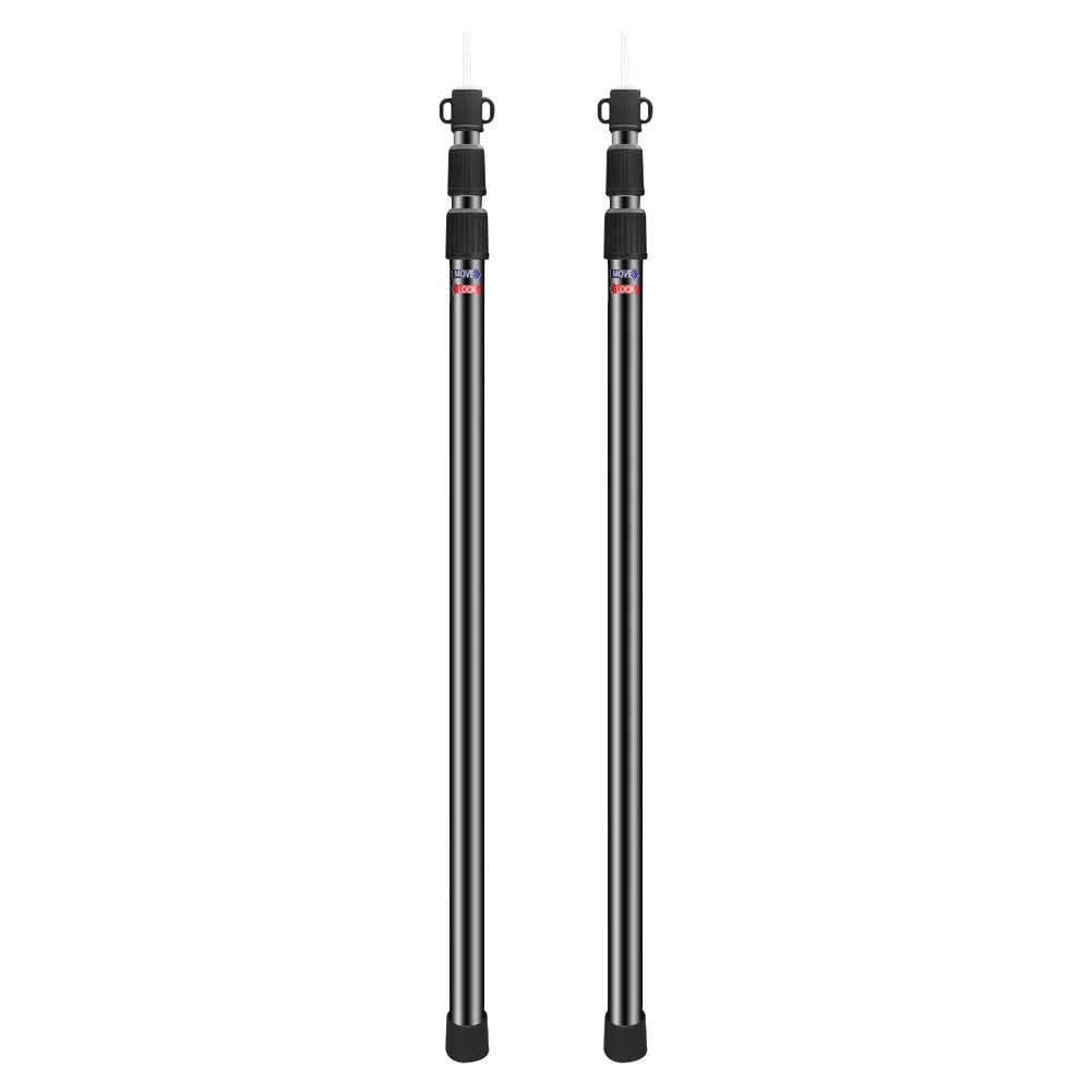 Tent Poles Telescopic Adjustable Awning Canopy Tarp Pole Support Rod for Sun Shelter Garden Camping Tents