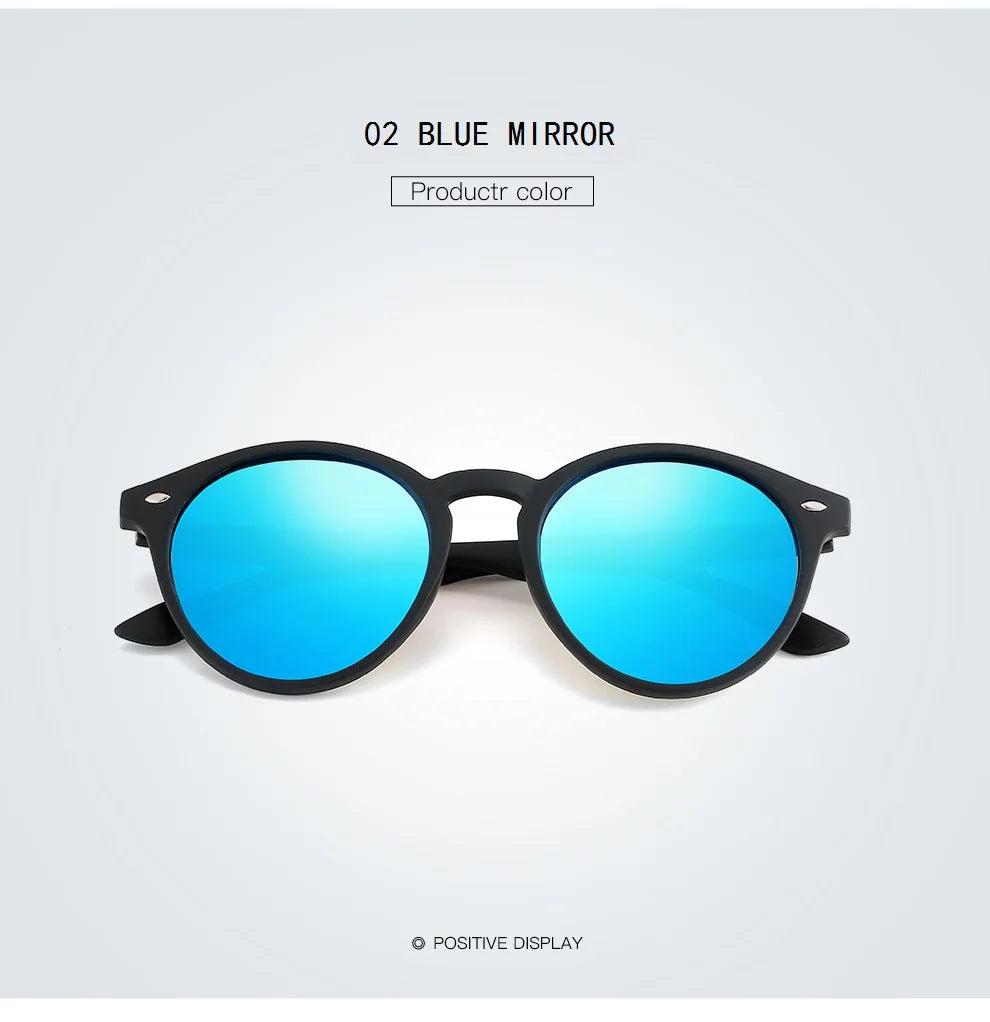 Fashion Round Polarized Sunglasses Women Men Classic Vintage Driving Travel Sun Glasses Circle Oval Brand Designer Eyewear UV400
