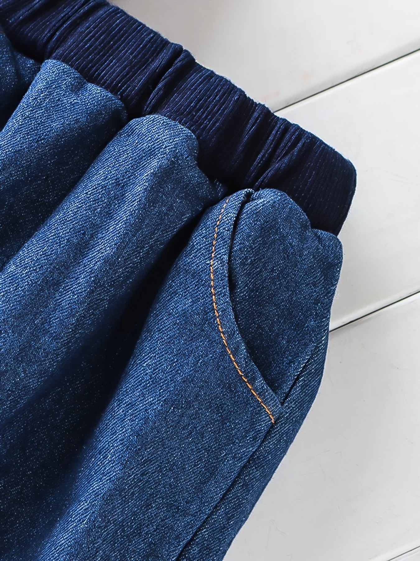 Spring  Autumn Toddler Boy Digital Printed Denim Coat+Elastic Jeans Sets