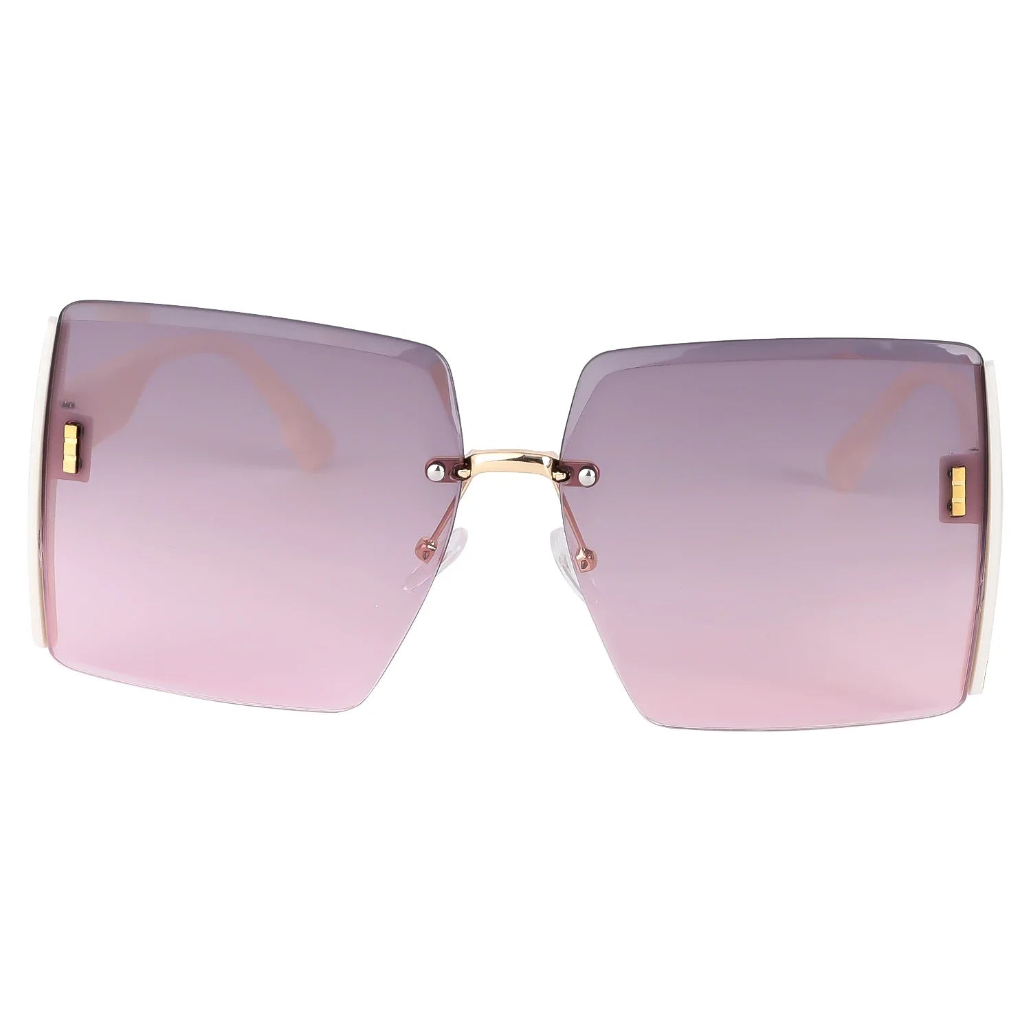 Women's Sun Glasses Vintage Square Sunglasses Woman Classic Retro Gradient Mirror Frameless Sun Glasses Female Fashion