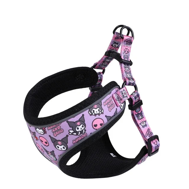 personalized Reflective Dog Cat Harness Vest Pet Adjustable Walking Leash Set for Puppy Small Medium Dogs Chihuahua Pet Supplies