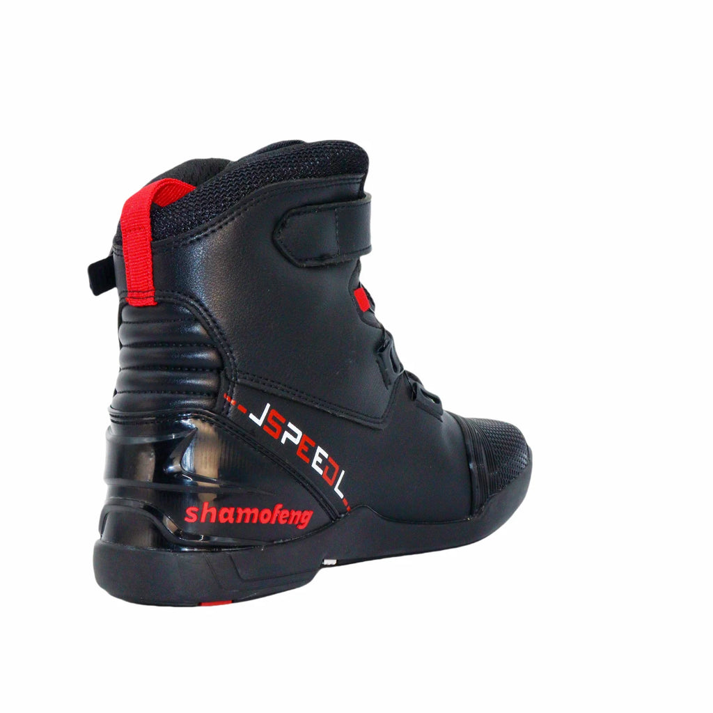 Men Motorcycle Riding Shoes Protective Design Adjustable Strap Secure Ride Boots Over The Nnkle Sports Cycling Equipment