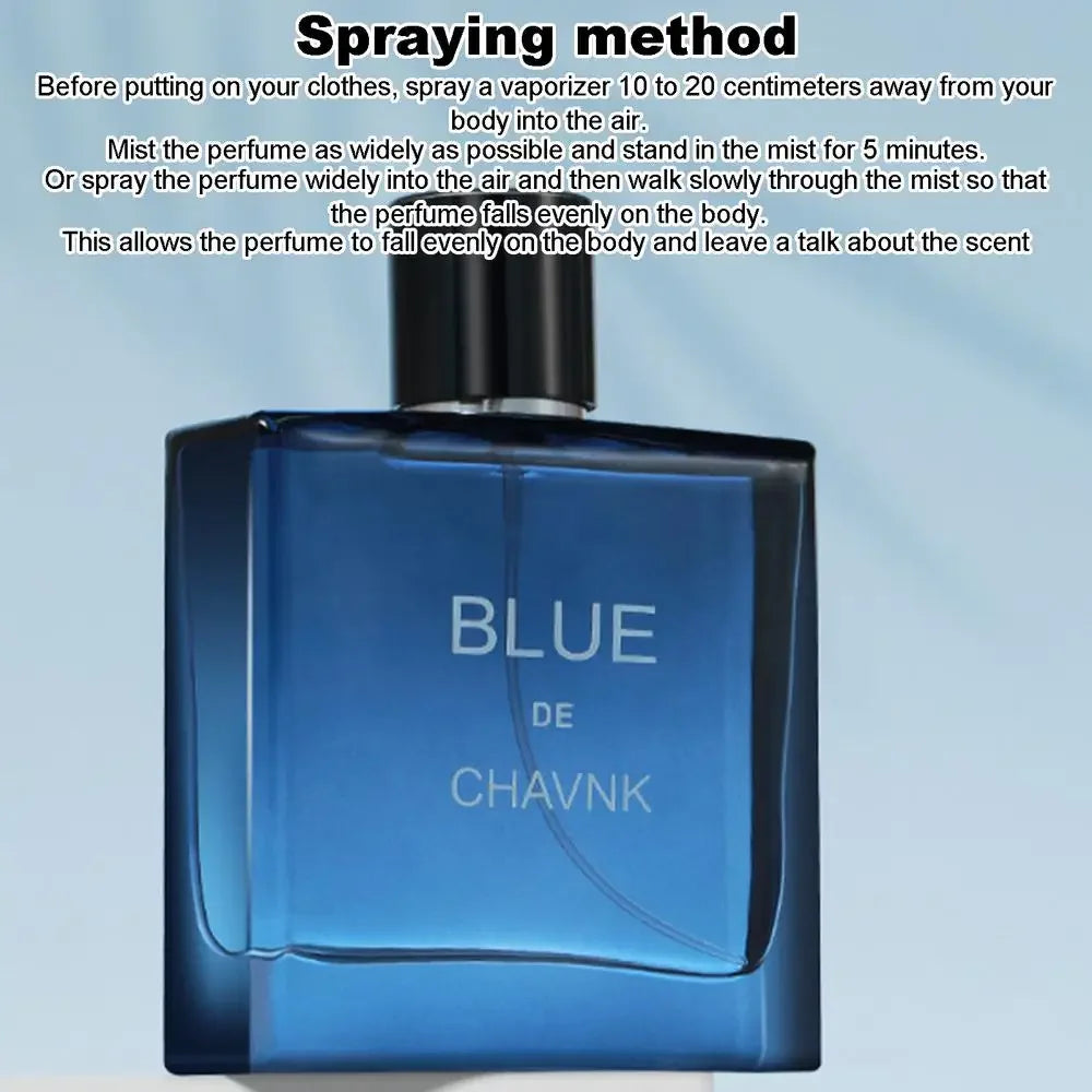 100ML Original Men's Perfume Spray Cologne Has A Long-lasting, Mature and Charming Scent for Men, Fresh and Natural
