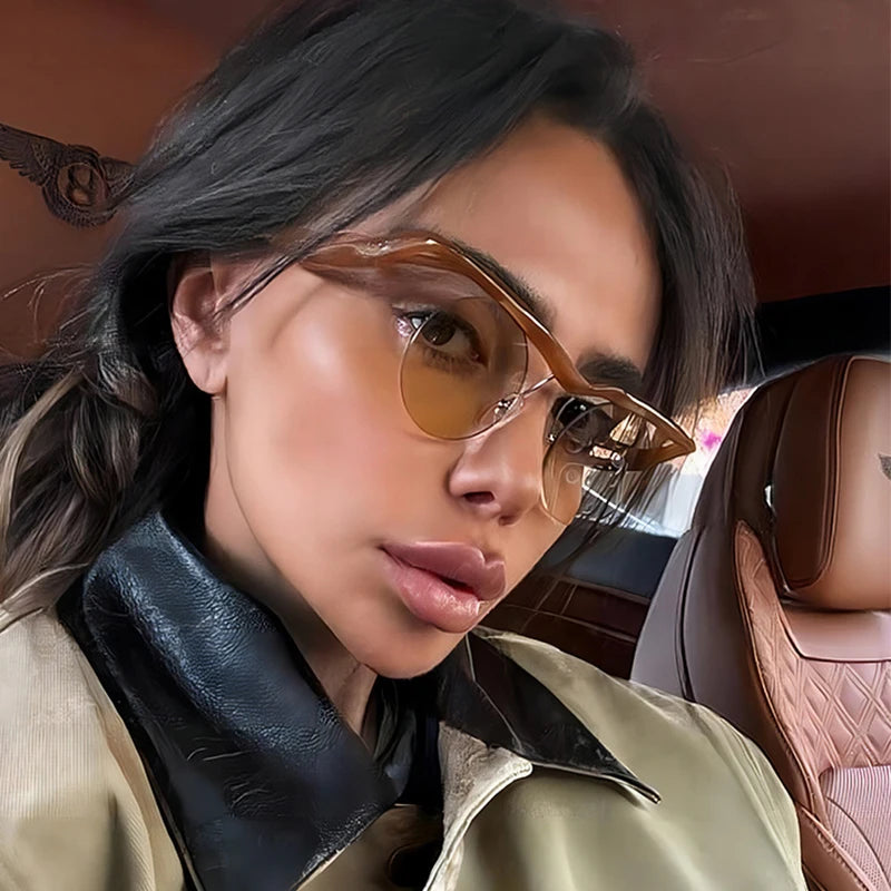 Unique Round Sunglasses for Women Men Fashion Punk Cool Decoration Sun Glasses High Quality Goggles Shades