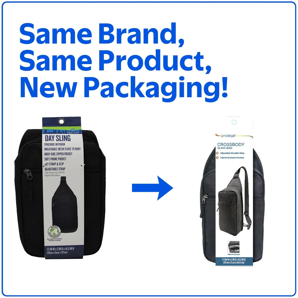 Travel Sling Shoulder Bag, Black