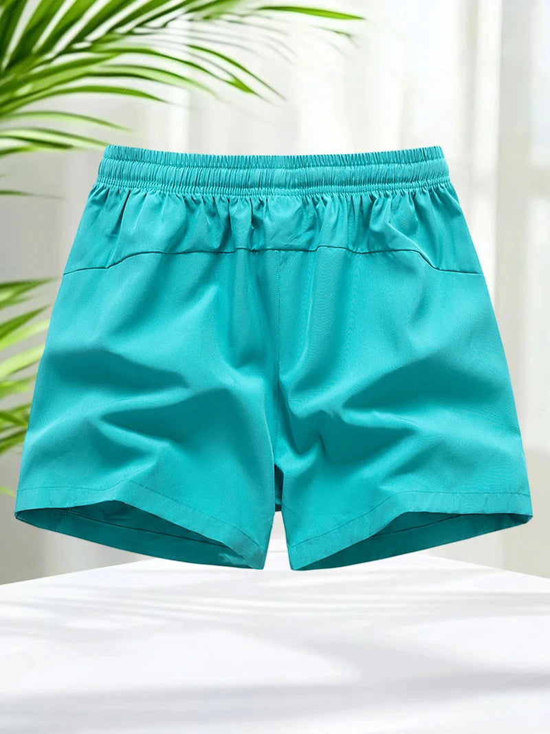 Quick Dry Shorts for Men 5 Inch Training Shorts Men Workout Clothes Drawstring Running Shorts Fitness Gym Pants Breathable Hole