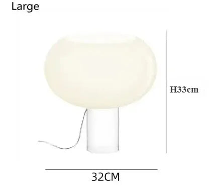 Italian Vintage Vintage Glass Desk Lamp Bedroom Headboard Living Room Study Design Coffee Table Decoration Lamp