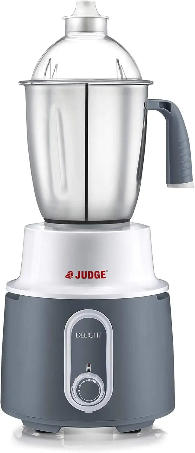 Delight Wet/Dry 3-Jar Mixer Grinder Powerful 750 Watts Motor, Stainless Steel Blades and Jars, Modern Elegant Design, 110v for U