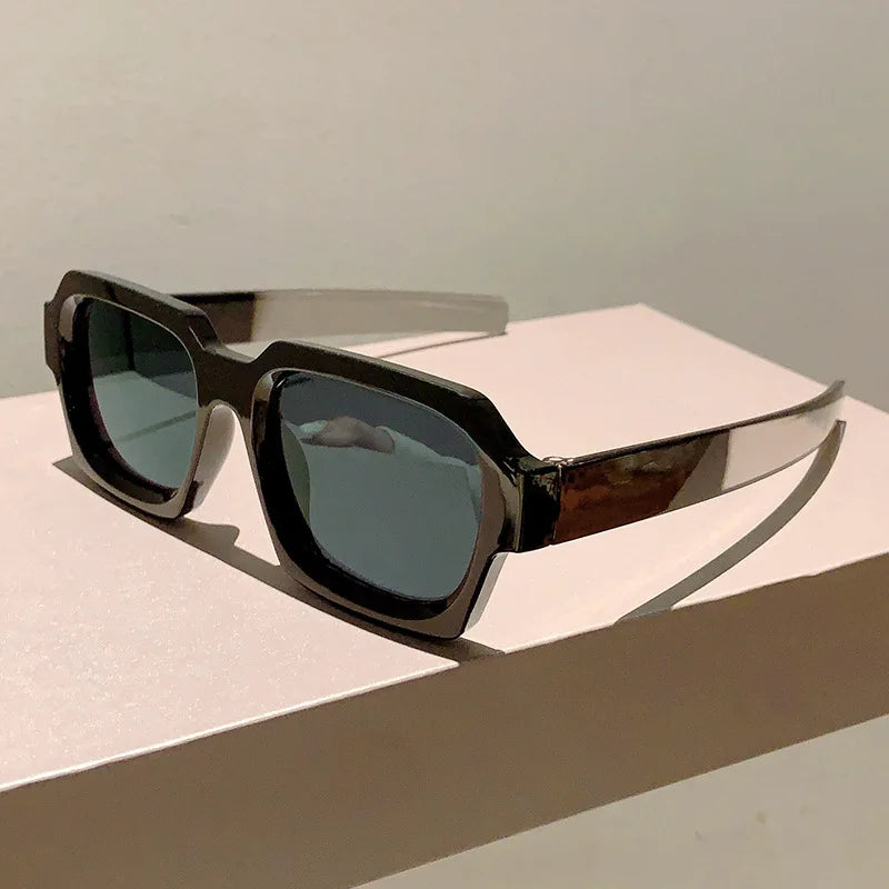 Square Sunglasses Women For Men  Vintage Sun Glasses Luxury Brand Designer Punk Hip Hop Popular Summer Candy Shades UV400