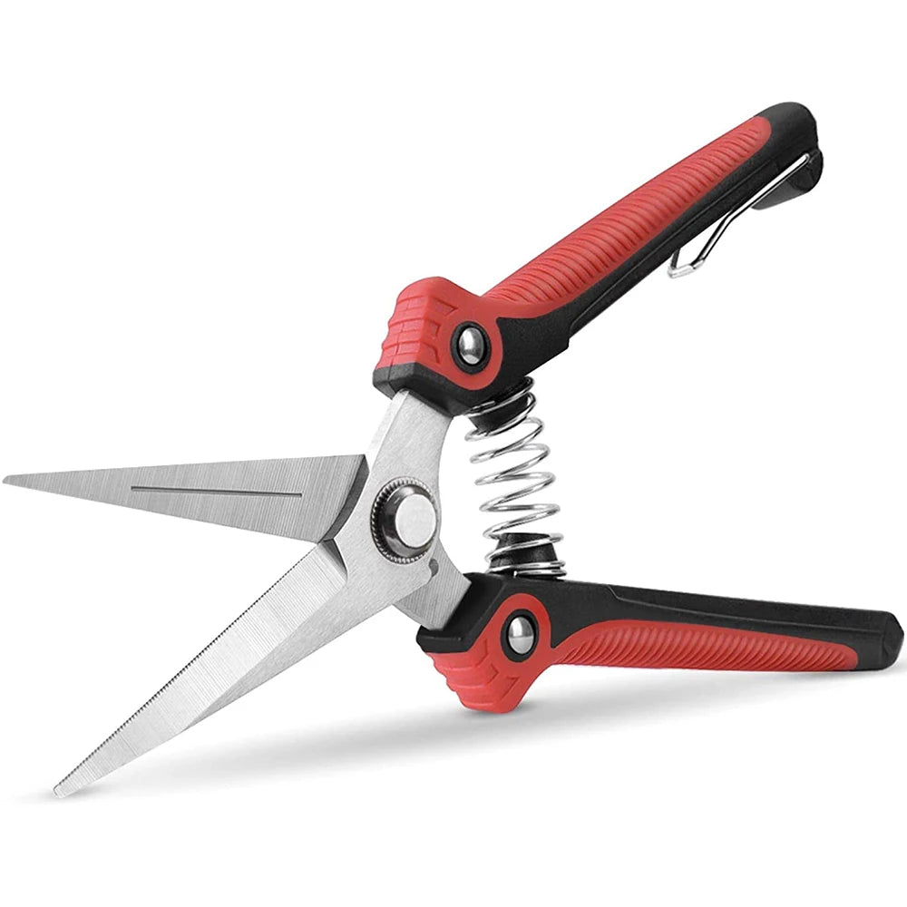 Pruning Shears Scissors Heavy Duty Stainless Steel Ultra Sharp Hand Pruner Scissors For Garden Harvesting Fruits Vegetable Tools