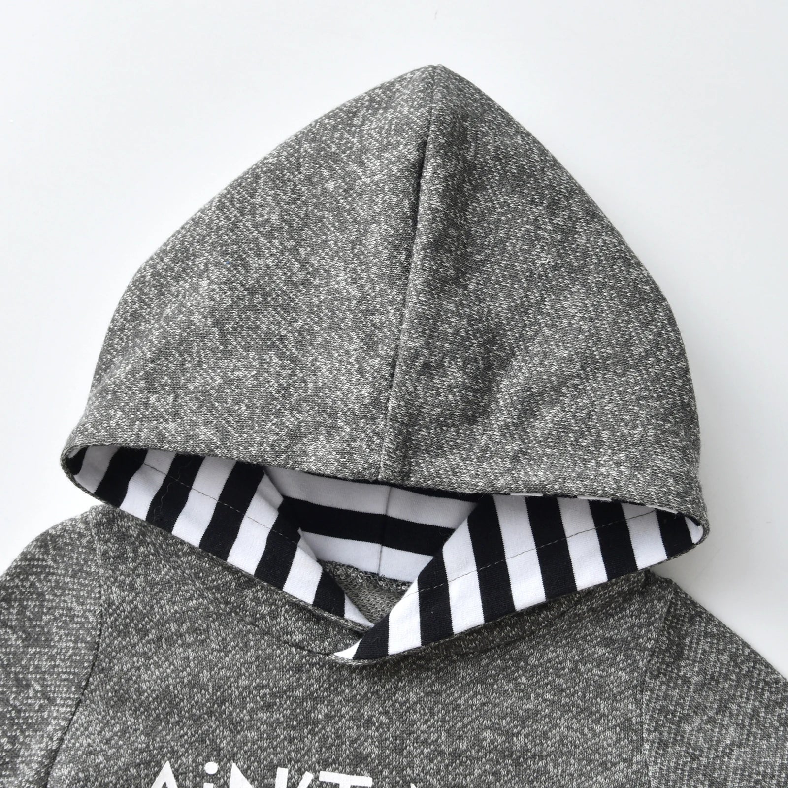 Newborn infant Baby Boy Fashion Clothes Letters Printed Hooded Romper Bodysuit Top and Long Pants Outfit Set for Toddler Boys