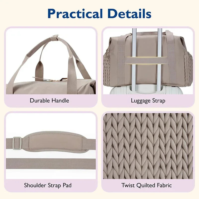 Diaper Bag Tote Large Diaper Bags Waterproof Hospital Bag for Labor Delivery Baby Bag with Pacifier CaseTravel Diaper Tote