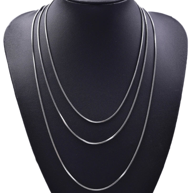 Wholesale 45/50/60/70cm Snake Chain Necklace Stainless Steel Necklaces For Women Men Accessories Vintage Jewelry Collares Hombre