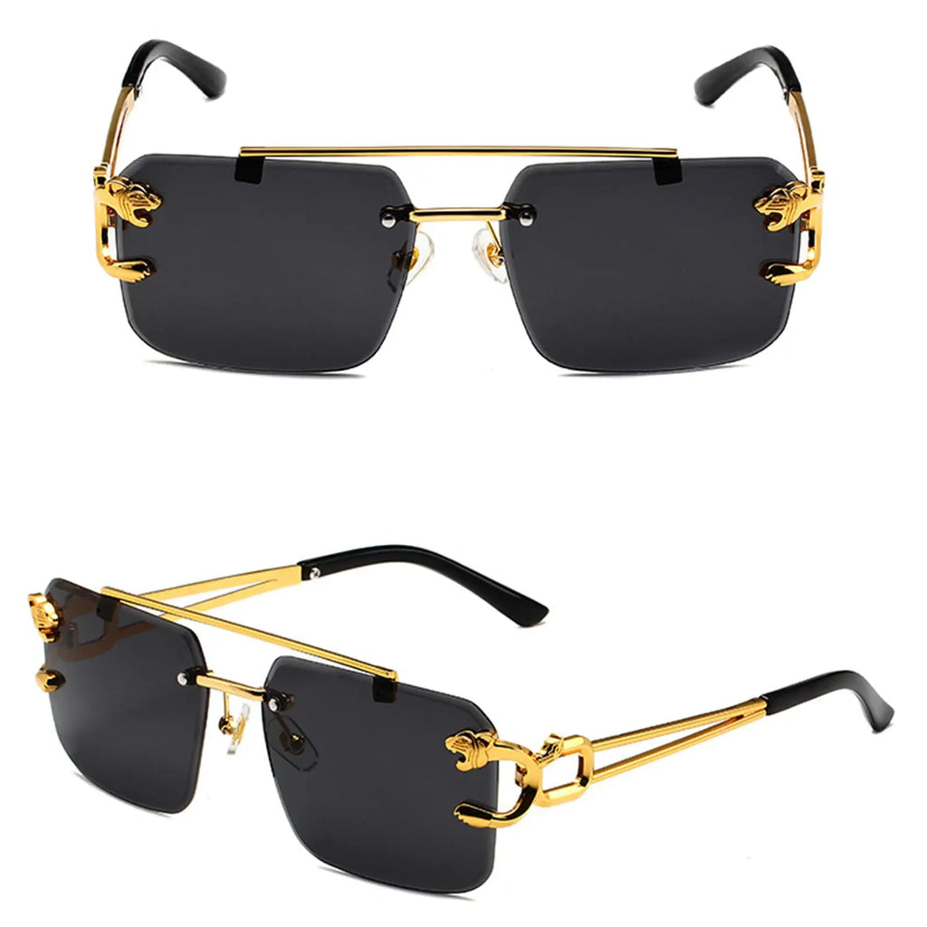 Women's Sunglasses Fashion Rectangle Men Sun Glasses Metal Luxury Brand Sun glasses 2021 Classic Oculos Masculino Glasses UV400