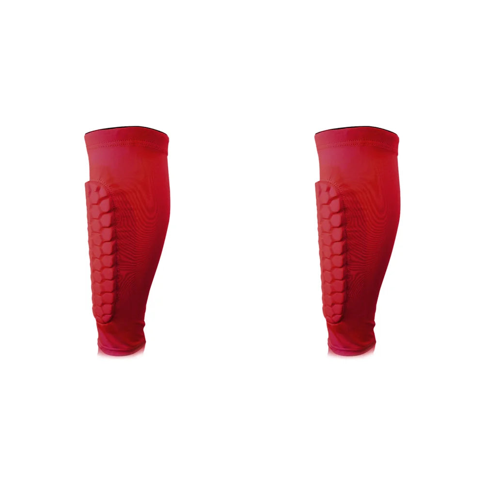 1-2pc Honeycomb Lower Leg Guards Anti-collision Outdoor Sport Leg Protective Gear Sweat-absorbing Quick-drying Workout Accessory