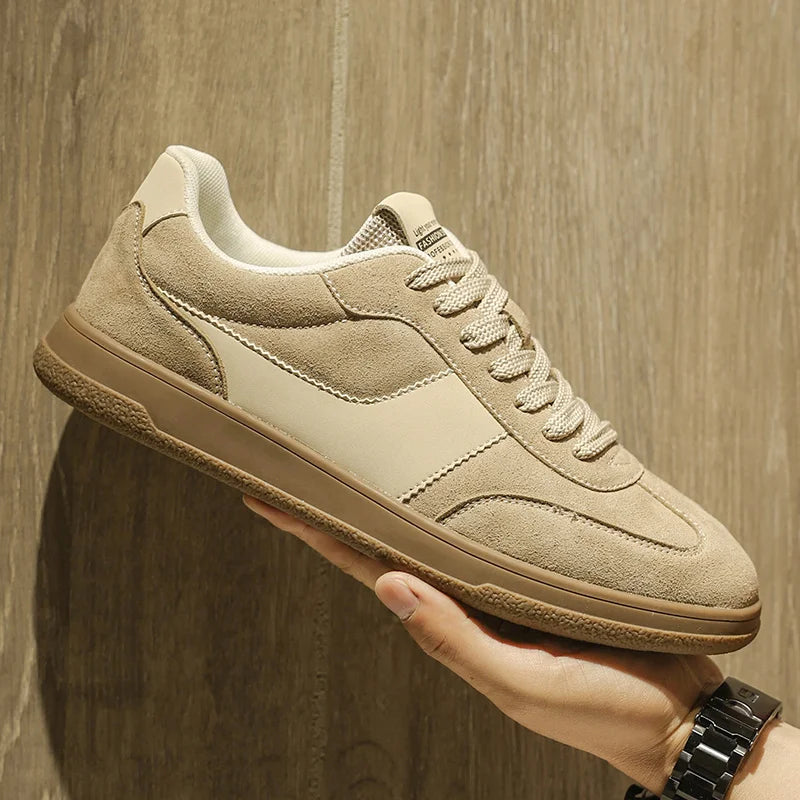 Men's Casual German Army Trainer Shoes 2025, Lightweight Breathable Low-Top Non-Slip Seasonal Walking Fashionable Street Shoes