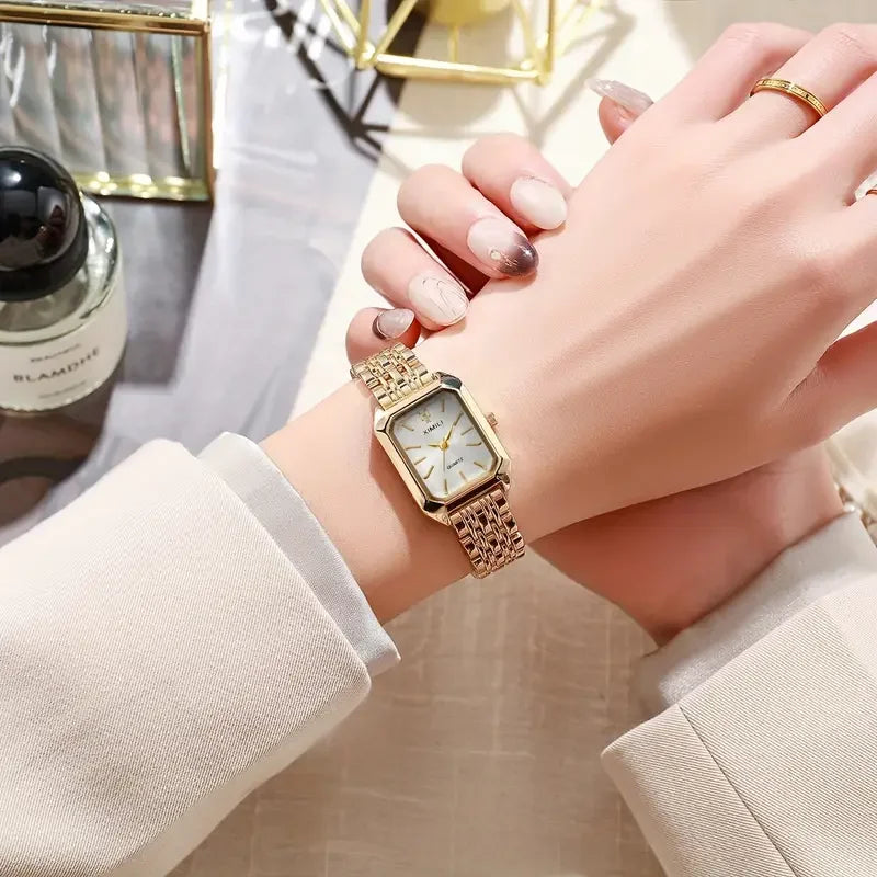 1PCS Fashion Women's Watch Luxury Trendy Versatile Quartz Watch Suitable for Daily Clothing Matching or As a Gift