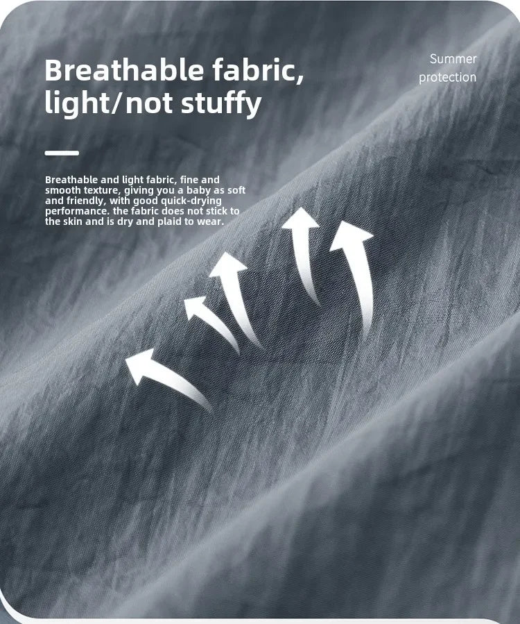 UPF100+ Men Summer Windbreaker Zip Pockets Uv Sun Protection Jackets Breathable Ultra-light Clothes Outdoor Skin Thin Coats Camp