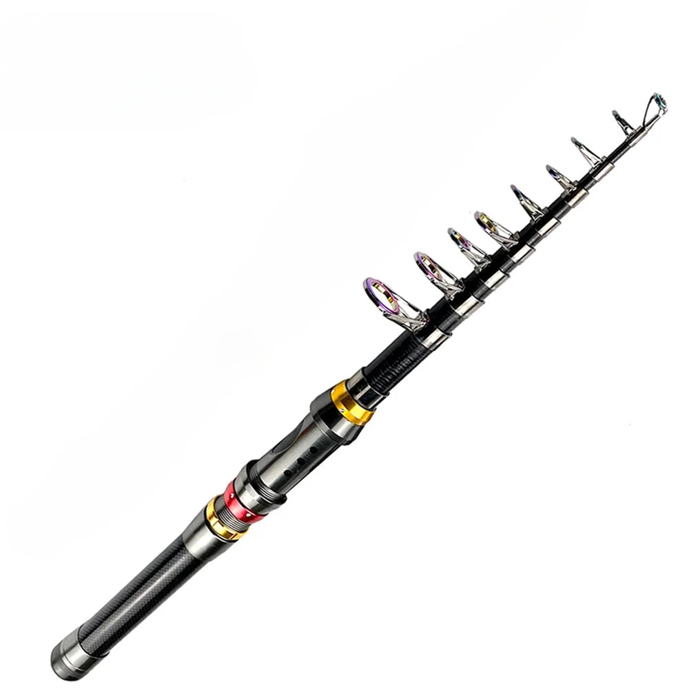 Spinning Fishing Rods Big Ring 1.8M 2.1M 2.4M 2.7M 3.0M 3.6M Hard Telescopic Fishing Rod Ultra Light Pole Lure Carp Travel Ocean