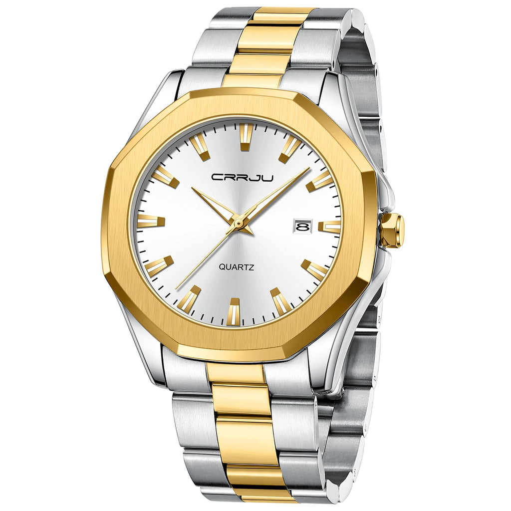 Watches for Men Classic with Date Business Dress Luxury Waterproof Luminous Mens Wrist Watch Analog Stainless Steel Men Watch