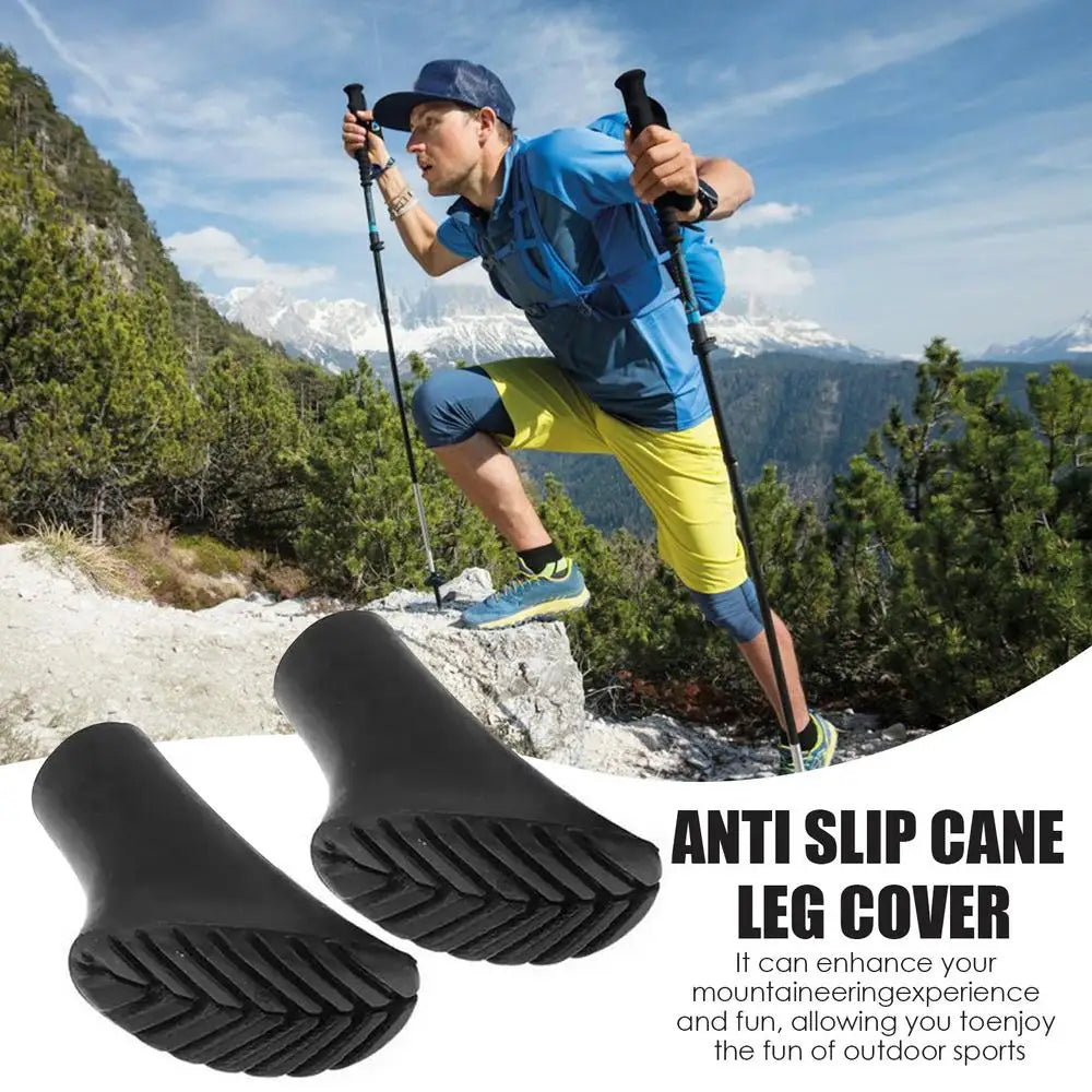 Hiking Sticks Tips Hiking Sticks Feet For Adventure Lightweight Elastic Trekking Stick Rubber Feet Walking Sticks Rubber Feet