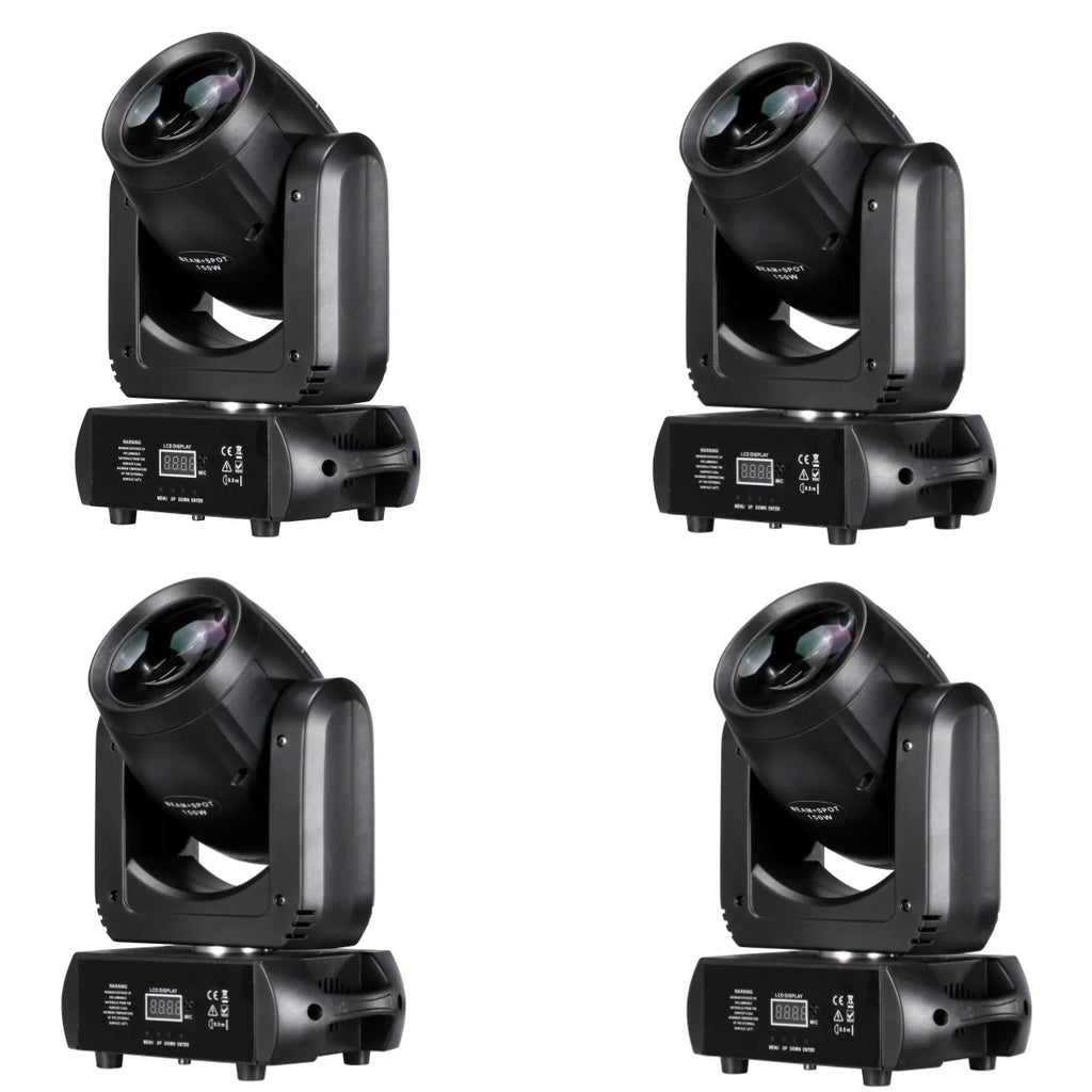 4PCS/lot  Mini LED Moving Head Light 150W Beam+Spot+18 Rotating Prisms Stage lighting