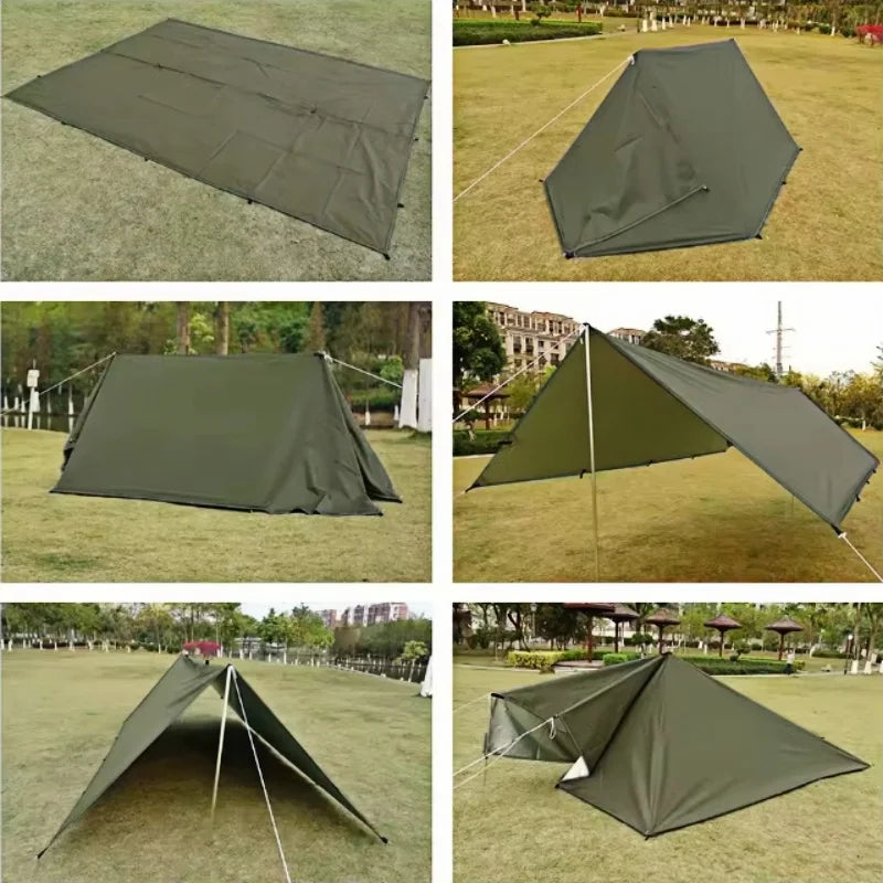 Big Sun Shelter Waterproof Tent Camping Tartar UV Canopy Awning Camping Hiking Sun Outdoor Hiking Travel Sun Shade Cloth