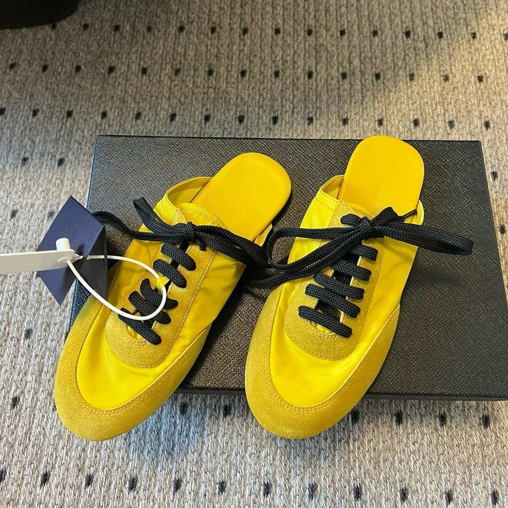 2025 Newest Spring Casual Tennis Shoes For Woman Suede Round-toe Lace-Up Sneakers Shoes Mix Colors Athletic Shoes Bota Feminina