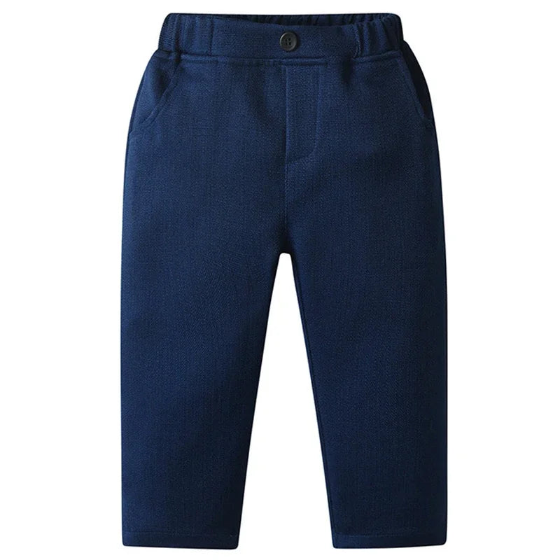 Baby Boy Clothes Sets Formal Suit Boys Long Sleeve Shirt Vest Trousers 3Pcs Sets Children Gentleman Birthday Party Clothing 1-6Y