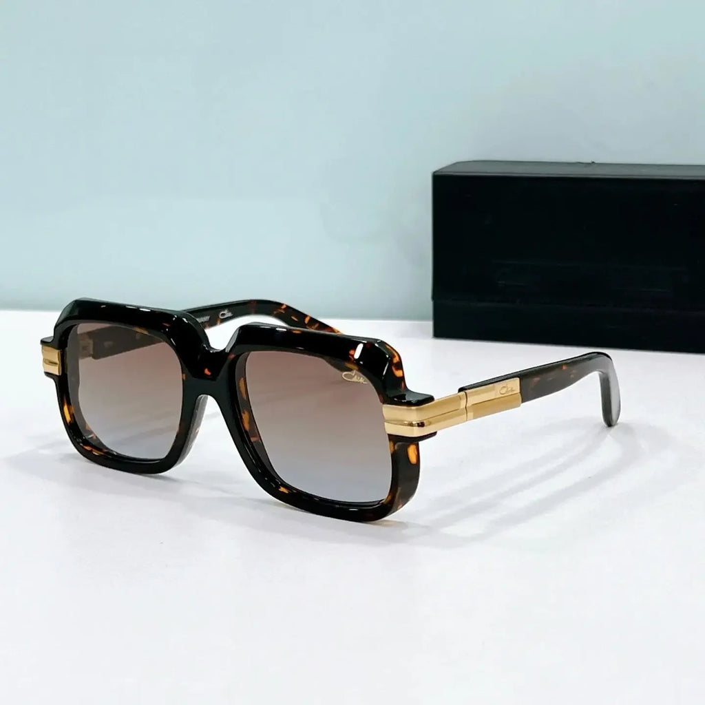 New Arrival ORIGINALCAZAL MOD6073 Premium Classic Business Men Eyewear Stylish Wine Red Acetate Frame Square Women Sunglasses