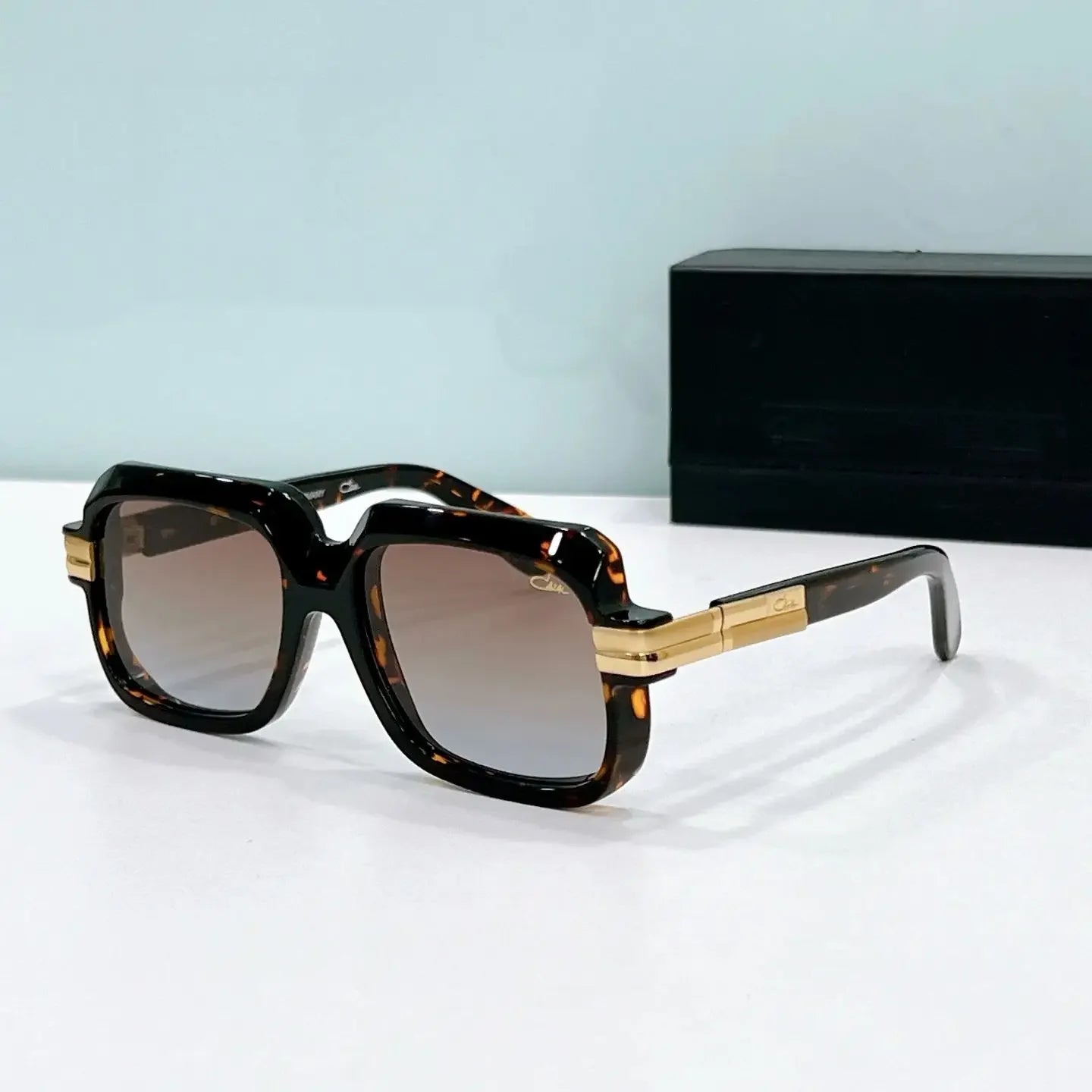 New Arrival ORIGINALCAZAL MOD6073 Premium Classic Business Men Eyewear Stylish Wine Red Acetate Frame Square Women Sunglasses