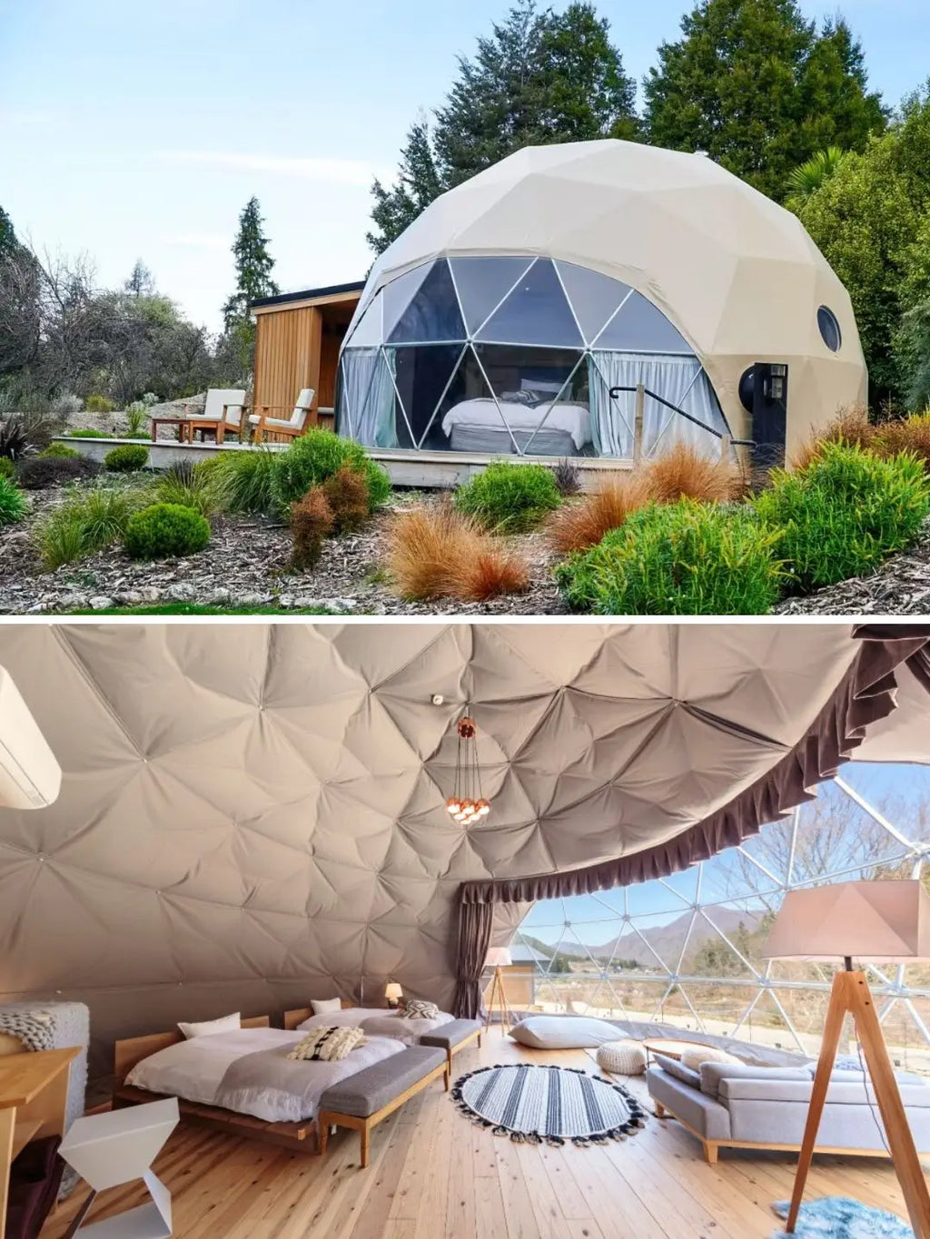 Luxury camping geodesic dome house hemispherical house PVC geodesic dome tent camping dome tent hotel tent for glamping resort