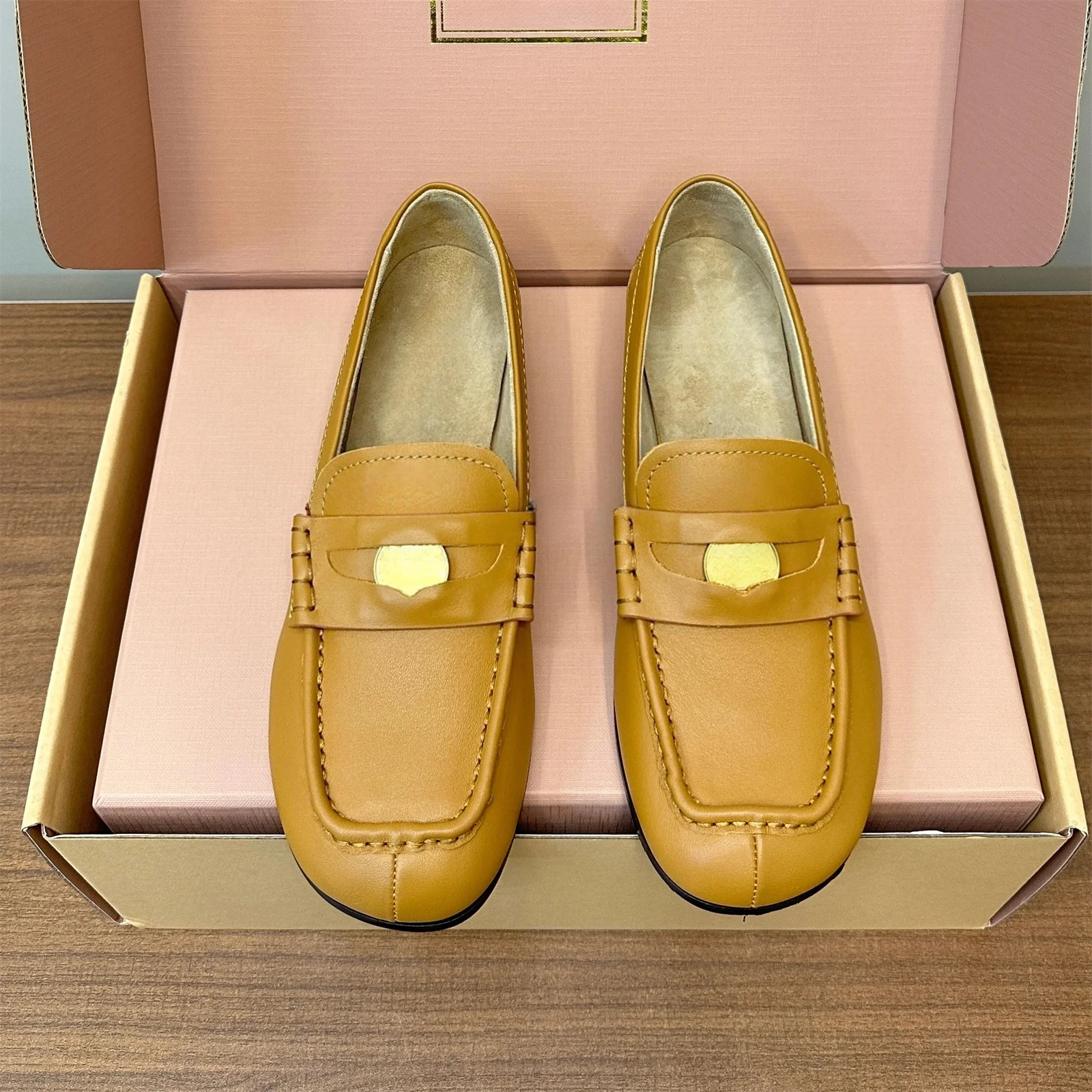 2025 Newest Summer Genuine Leather Open-Toe Flat Heel Woman Slippers Flower Decora Mules Slides Bohemian Sandals Bota Feminina