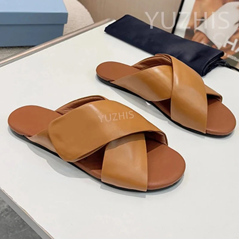 Newest Retro Loafers Shoes Cow Suede Woman Square Heel Single Shoes Round Toe Slip On Shoes Women Simple Shoes Zapatos De Mujer